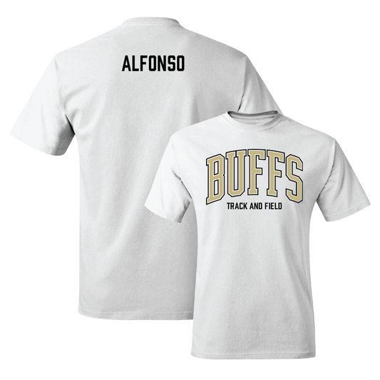 Track & Field White Arch Tee  - Gustavo Alfonso