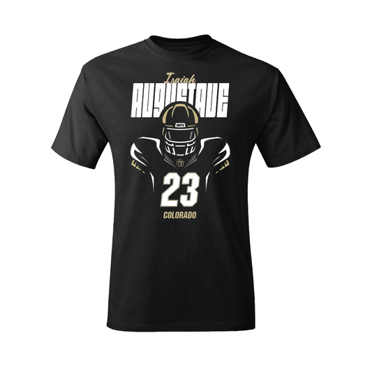 Football Black Silhouette Tee  - Isaiah Augustave