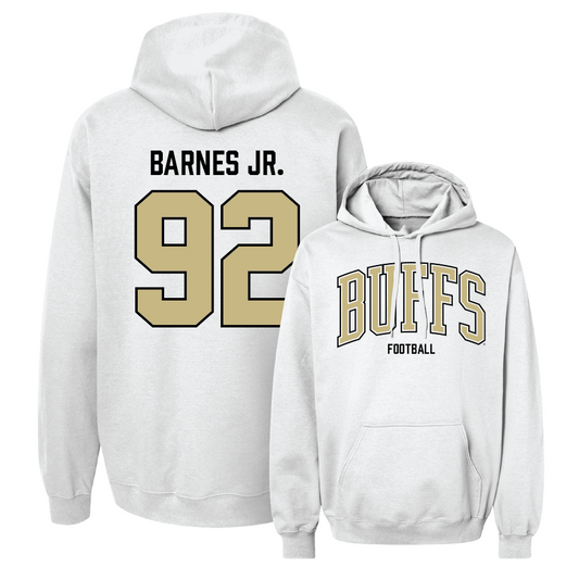 Football White Arch Hoodie - Anquin Barnes Jr.