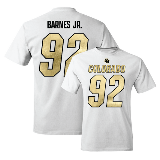 Football White Shirsey Comfort Colors Tee - Anquin Barnes Jr.