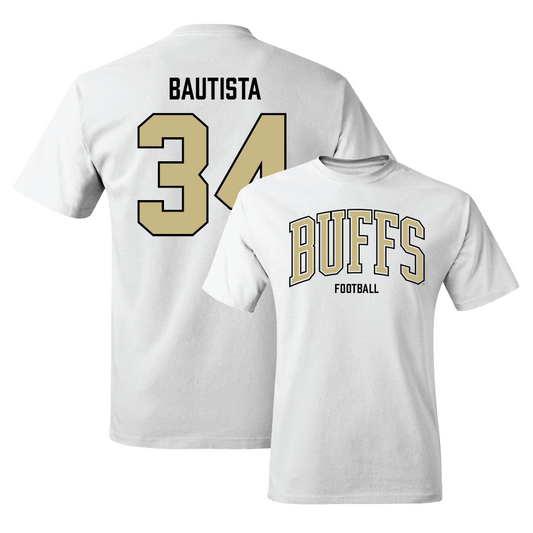 Football White Shirsey Comfort Colors Tee  - Titus Bautista