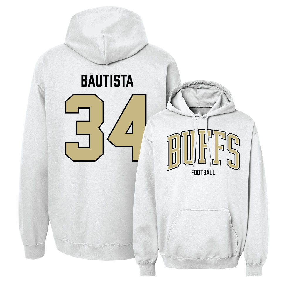 Football White Arch Hoodie  - Titus Bautista