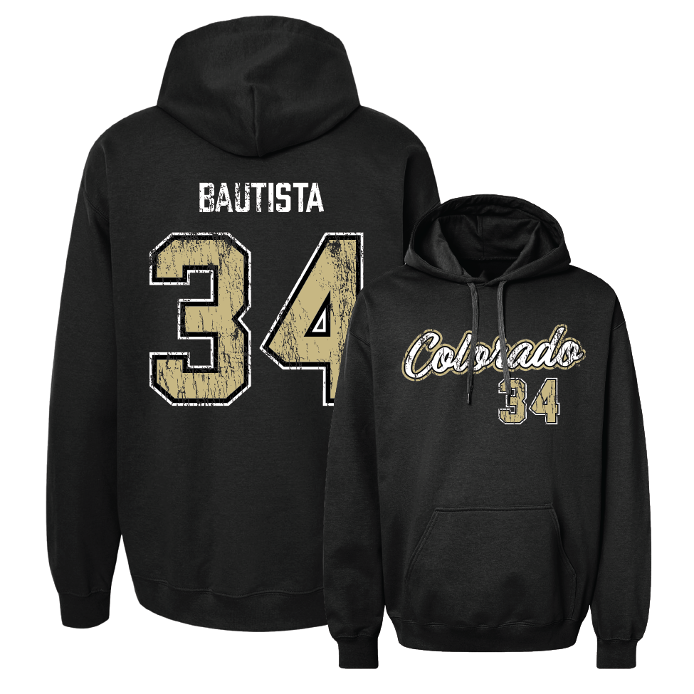 Football Black Script Hoodie  - Titus Bautista