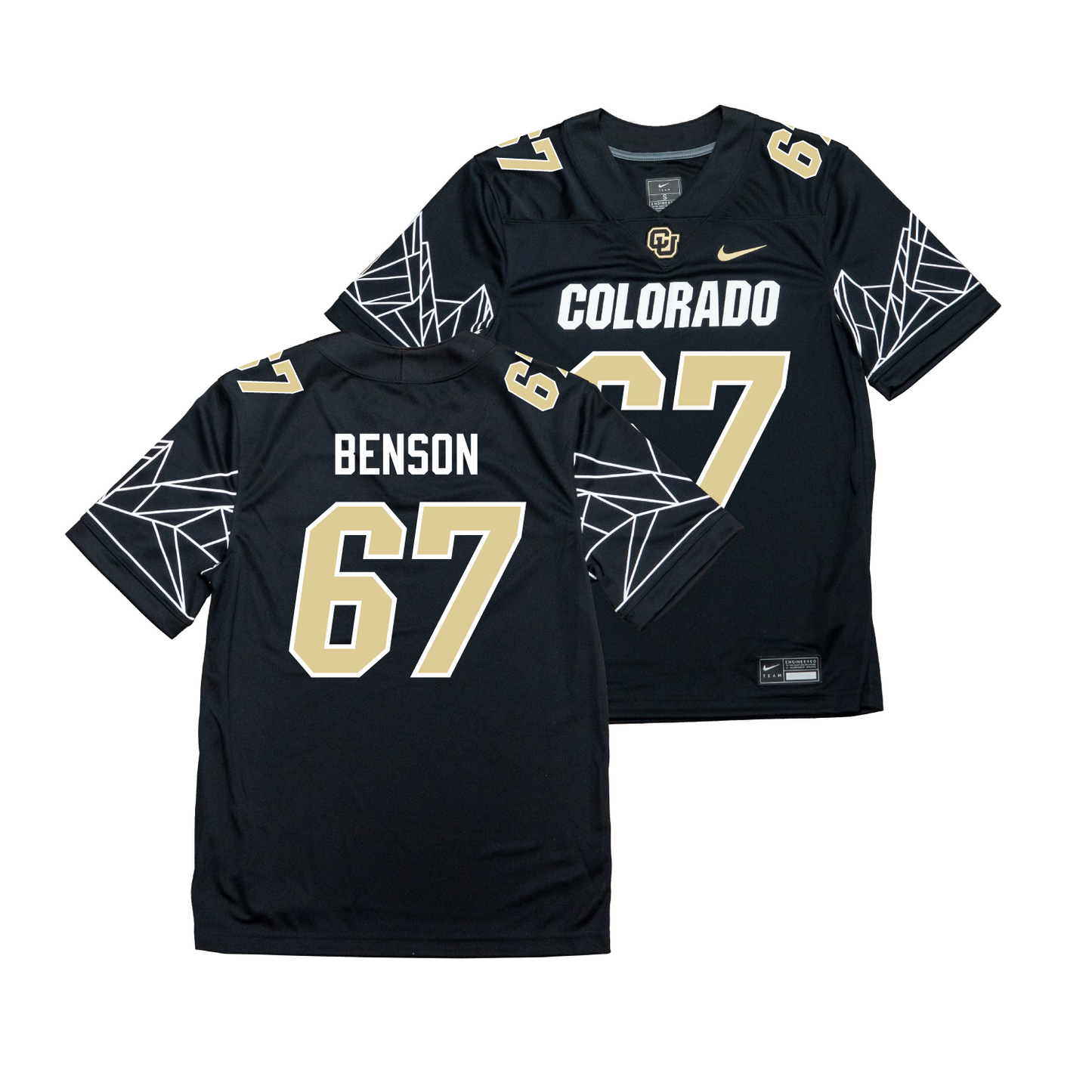 Nike Colorado Buffs Black NIL Game Replica Football Jersey - Kahlil Benson