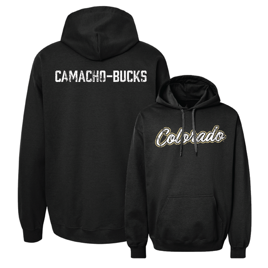 Men's Cross Country Black Script Hoodie  - Antonio Camacho-Bucks