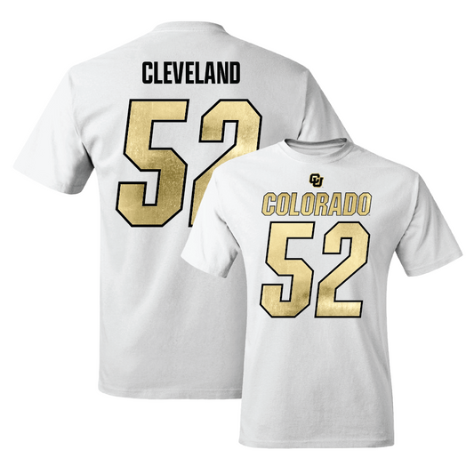 Football White Shirsey Comfort Colors Tee  - Cash Cleveland