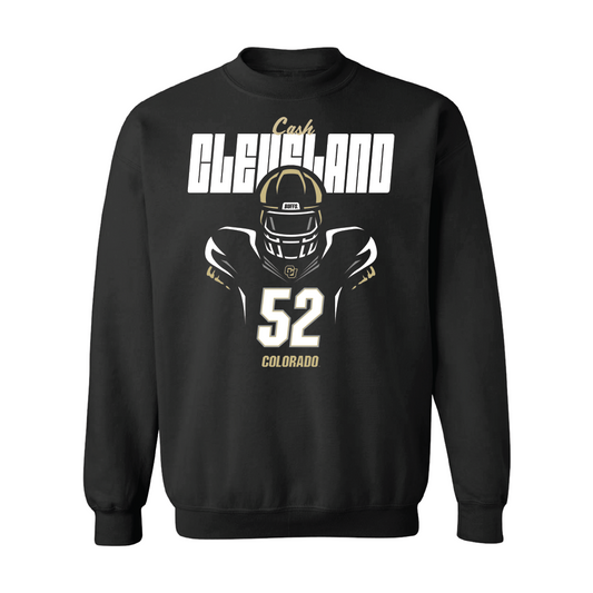 Football Black Silhouette Crew  - Cash Cleveland