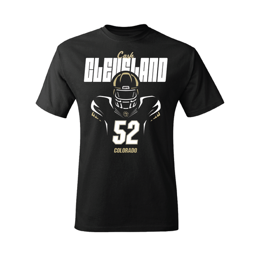 Football Black Silhouette Tee  - Cash Cleveland