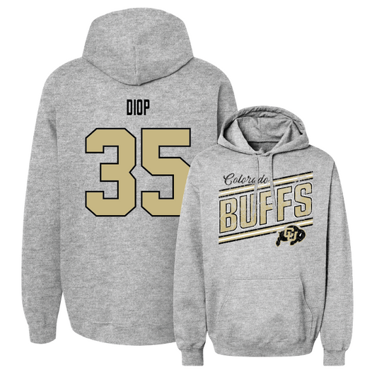 Sport Grey Men's Basketball Slant Hoodie Youth Small / Assane Diop | #35