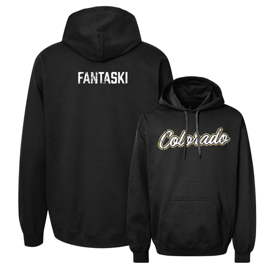 Black Track & Field Script Hoodie - Alaina Fantaski Youth Small