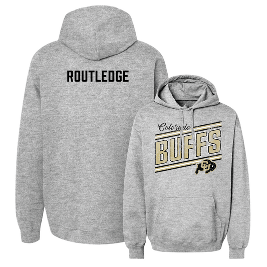 Sport Grey Track & Field Slant Hoodie - Allie Routledge Youth Small