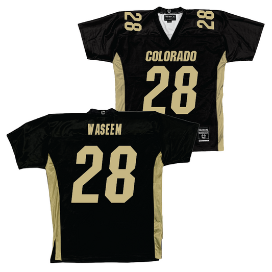 Black Colorado Football Jersey - Asaad Waseem | #28 Youth Small