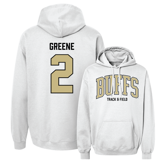 White Track & Field Arch Hoodie - Ben Greene Youth Small