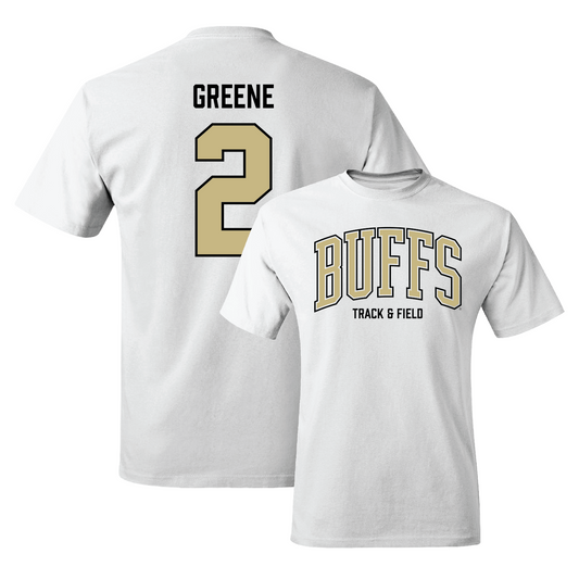 White Track & Field Arch Tee - Ben Greene Youth Small