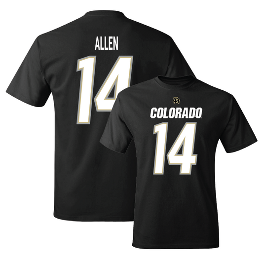 Black Football Shirsey Tee Youth Small / Colton Allen | #14