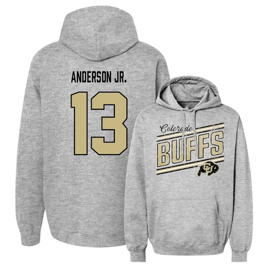 Sport Grey Men's Basketball Slant Hoodie Youth Small / Courtney Anderson Jr. | #13