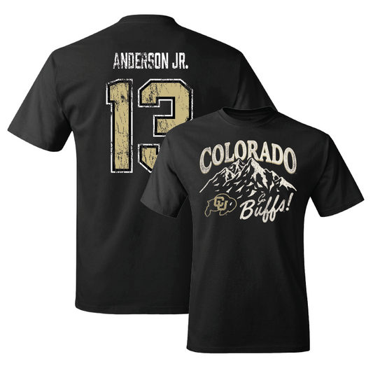 Black Men's Basketball Mountain Tee Youth Small / Courtney Anderson Jr. | #13