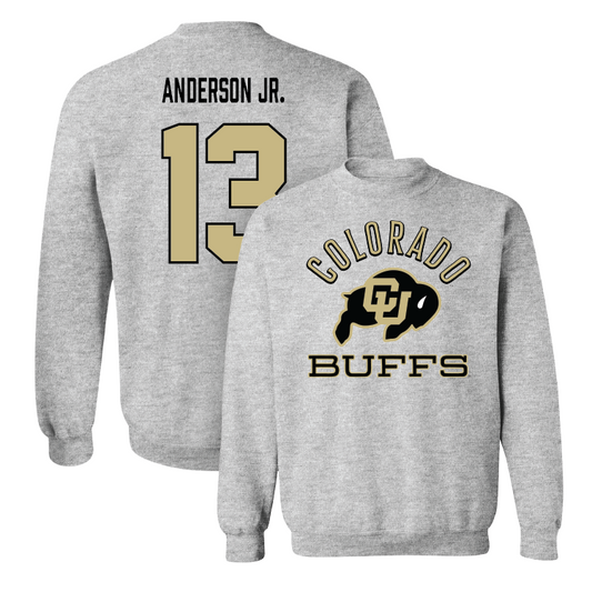 Sport Grey Men's Basketball Classic Crew Youth Small / Courtney Anderson Jr. | #13