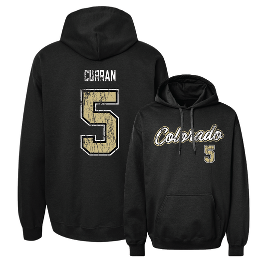 Black Women's Soccer Script Hoodie Youth Small / Claire Curran | #5
