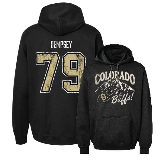 Black Football Mountain Hoodie Youth Small / Camden Dempsey | #79