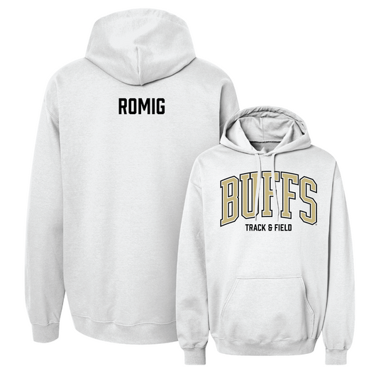 White Track & Field Arch Hoodie - Colton Romig Youth Small