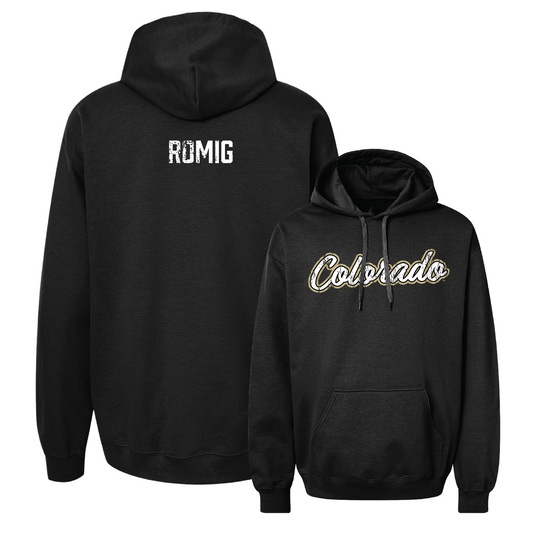 Black Track & Field Script Hoodie - Colton Romig Youth Small