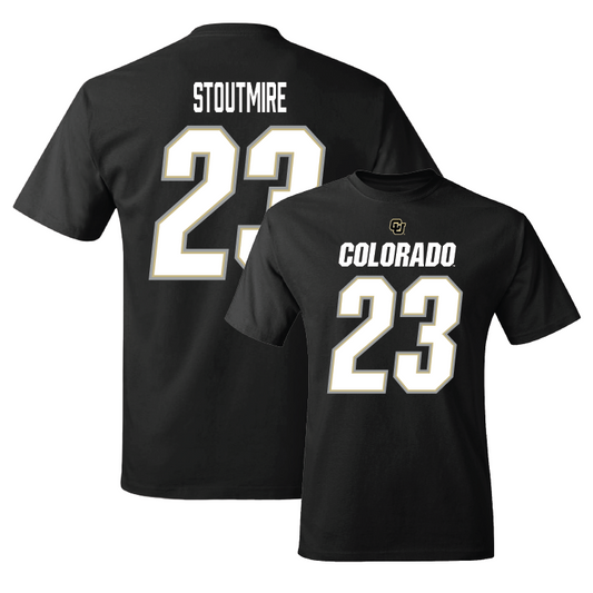Black Football Shirsey Tee Youth Small / Carter Stoutmire | #23