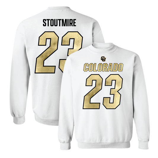 White Football Shirsey Crew 8 Youth Small / Carter Stoutmire | #23