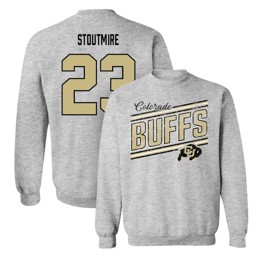 Sport Grey Football Slant Crew Youth Small / Carter Stoutmire | #23