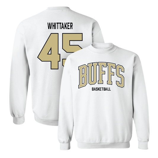 White Women's Basketball Arch Crew Youth Small / Charlotte Whittaker | #45