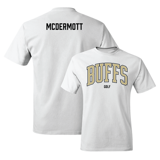White Men's Golf Arch Tee - Dylan McDermott Youth Small