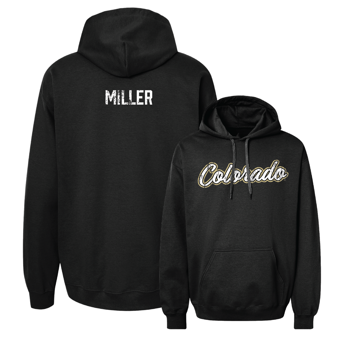 Black Track & Field Script Hoodie - Drake Miller Youth Small