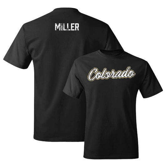 Black Track & Field Script Tee - Drake Miller Youth Small