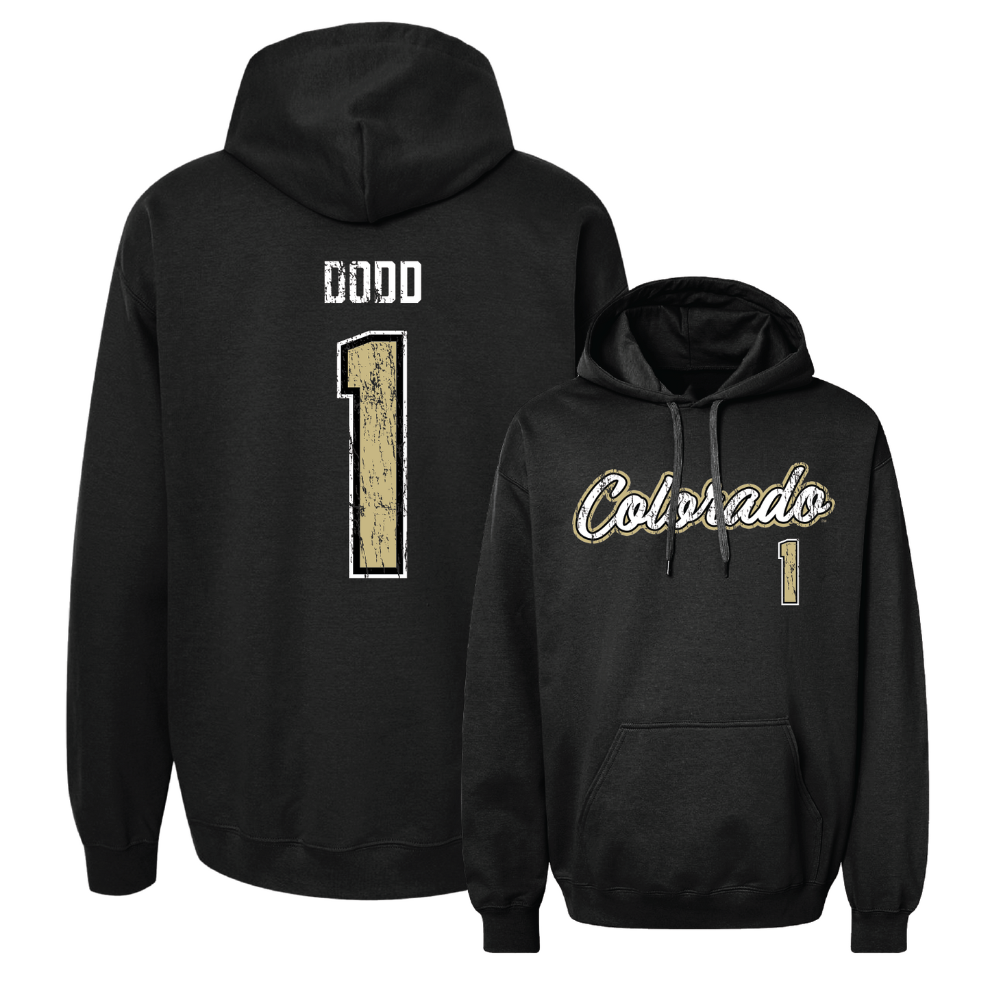 Black Women's Lacrosse Script Hoodie - Emily Dodd Youth Small