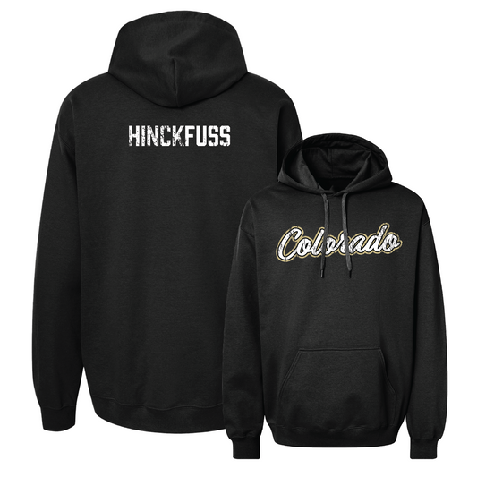 Black Women's Skiing Script Hoodie - Hugo Hinckfuss Youth Small