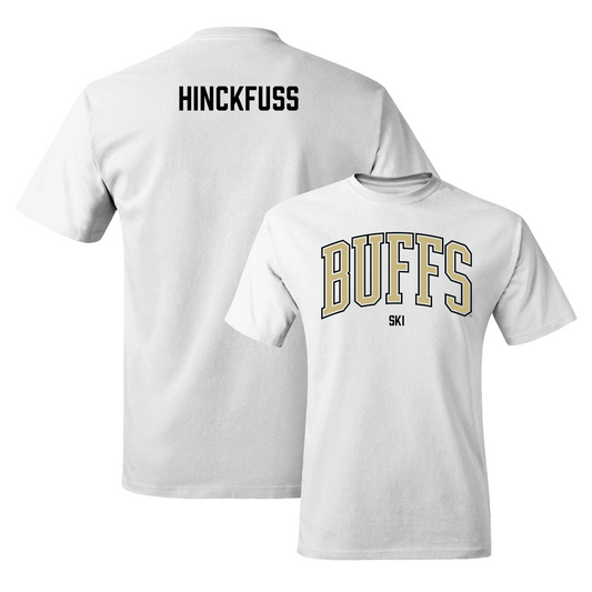 White Women's Skiing Arch Tee - Hugo Hinckfuss Youth Small