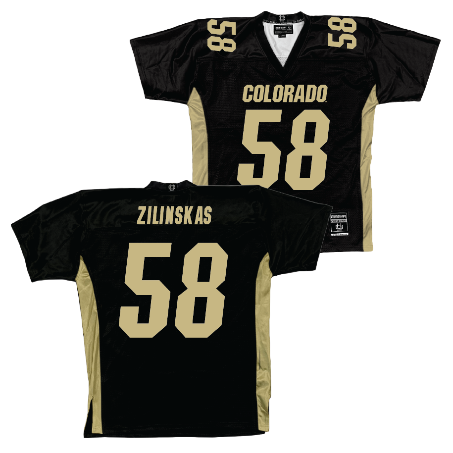 Black Colorado Football Jersey - Hank Zilinskas | #58 Youth Small