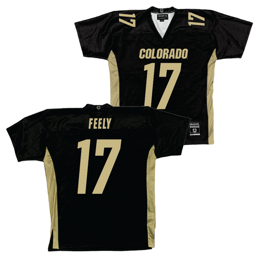 Black Colorado Football Jersey - Jace Feely | #17 Youth Small