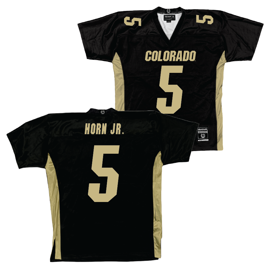 Black Colorado Football Jersey - Jimmy Horn Jr. | #5 Youth Small