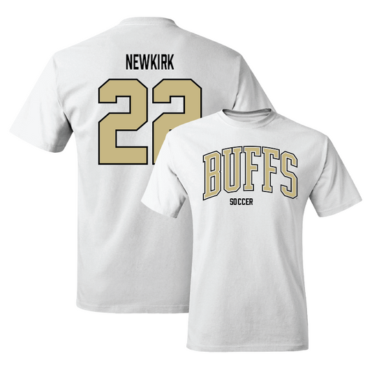 White Women's Soccer Arch Tee Youth Small / Jayden Newkirk | #22