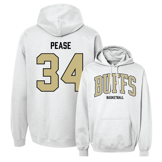 White Men's Basketball Arch Hoodie - Jack Pease Youth Small