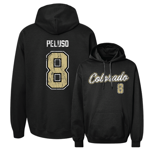 Black Women's Lacrosse Script Hoodie - Jessica Peluso Youth Small