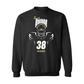 Black Football Silhouette Crew Youth Small / Jacob Politte | #38