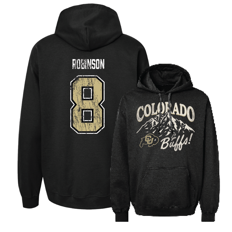 Black Football Mountain Hoodie Youth Small / Jahquez Robinson | #8