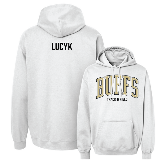 White Track & Field Arch Hoodie - Kara Lucyk Youth Small