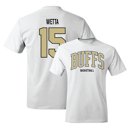 White Women's Basketball Arch Tee Youth Small / Kindyll Wetta | #15