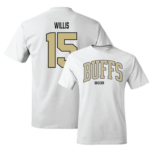 White Women's Soccer Arch Tee Youth Small / Lawson Willis | #15