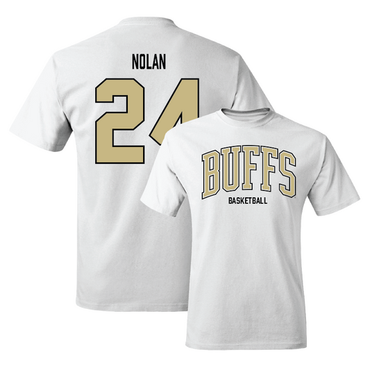 White Women's Basketball Arch Tee Youth Small / Madeline Nolan | #24