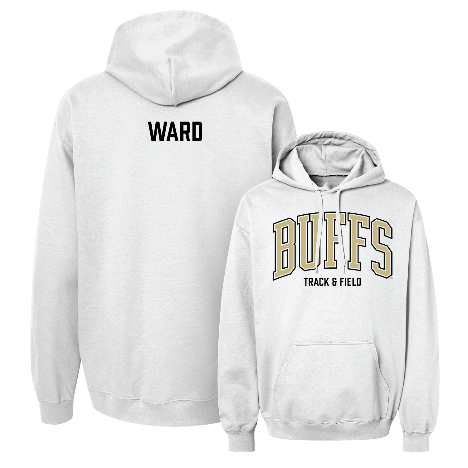 White Track & Field Arch Hoodie - Matt Ward Youth Small