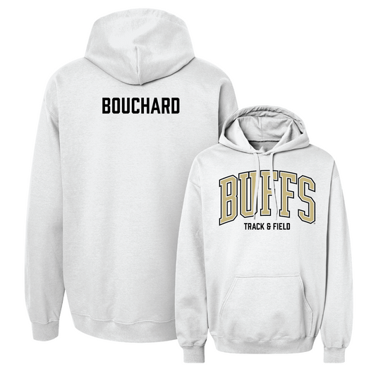 White Track & Field Arch Hoodie - Noah Bouchard Youth Small